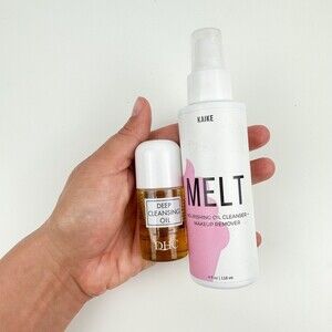 Kaike Melt Cleansing Oil Full Size + DHC Deep Cleansing Oil Travel Size